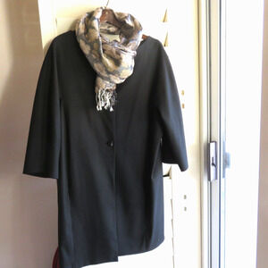 Liz Claiborne New York Cardigan Coat Black Size XL Women's 14